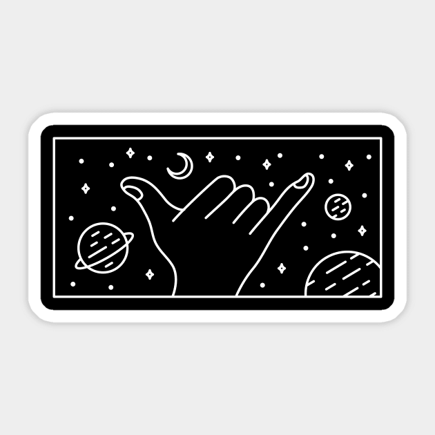 Hand in Space 3 Sticker by VEKTORKITA